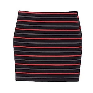 Rachel Roy Stripe Mini Skirt